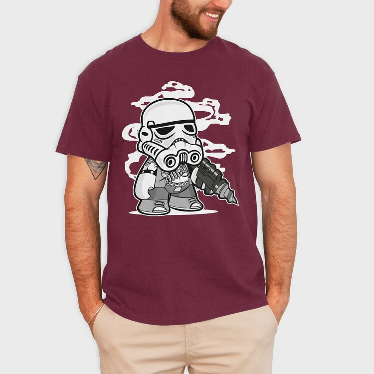 Stormtrooper Chibi, Tricou Barbati (Unisex)