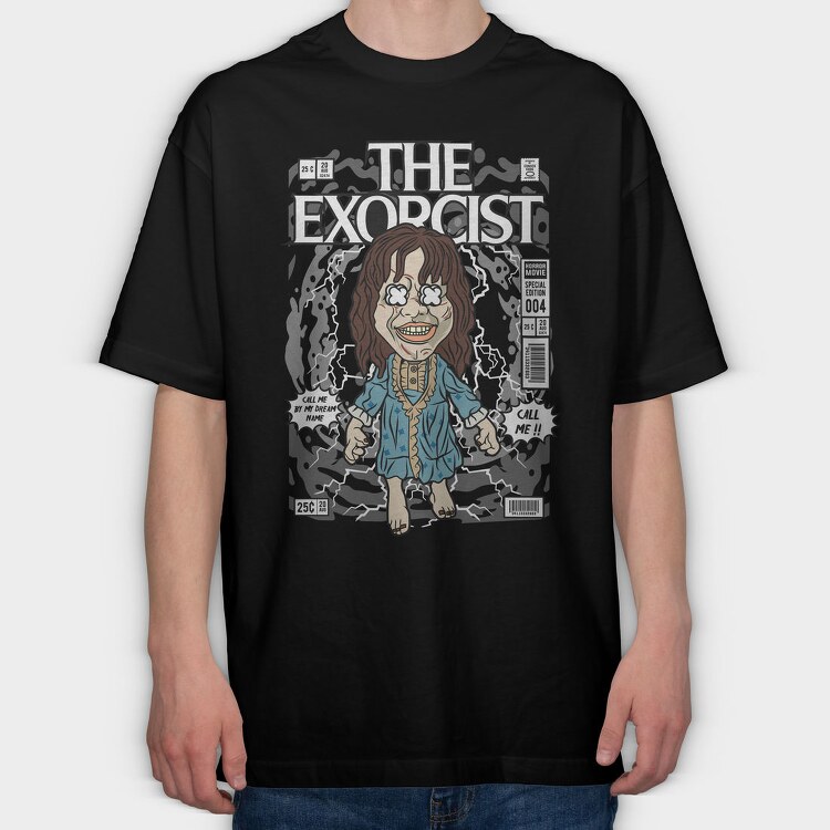 Exorcist Comic Horror, Tricou Oversize Barbati (Unisex)
