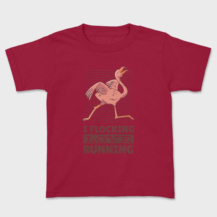 Flamingo Running, Tricou Copii
