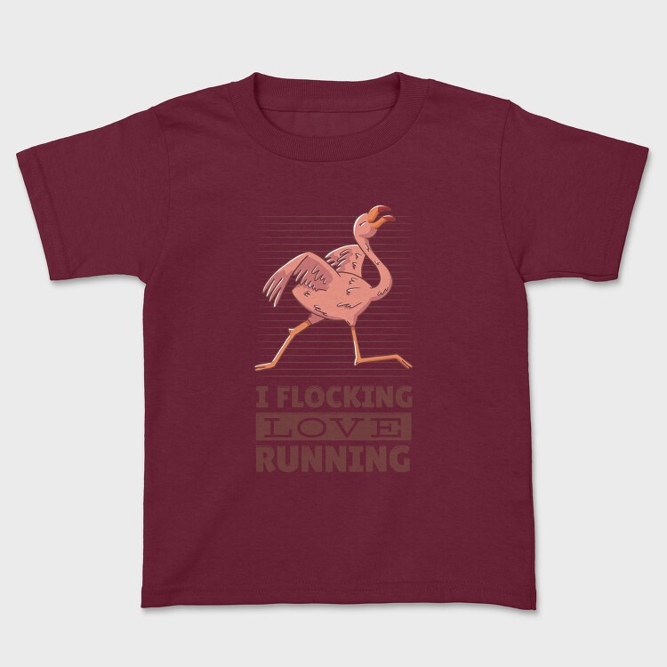 Flamingo Running, Tricou Copii