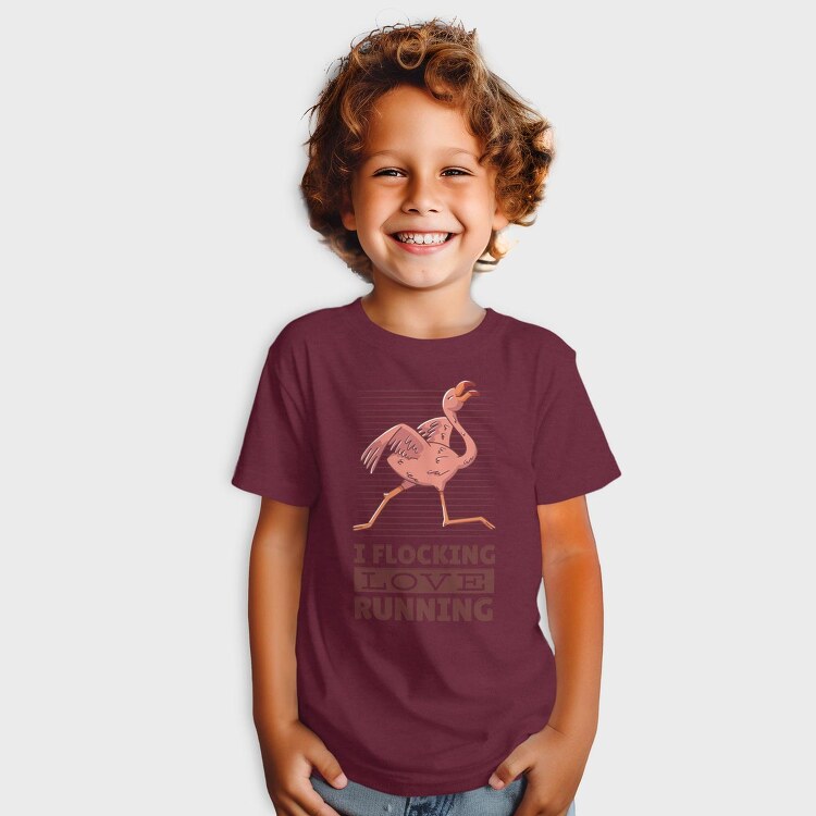 Flamingo Running, Tricou Copii