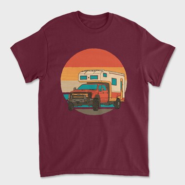 Tricou Barbati (Unisex), Retrosunset Camper