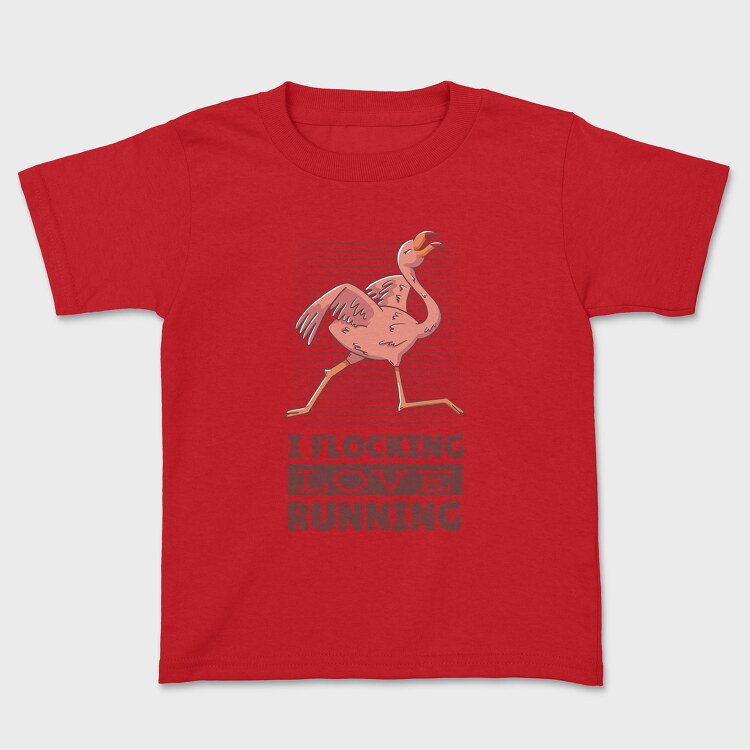 Flamingo Running, Tricou Copii