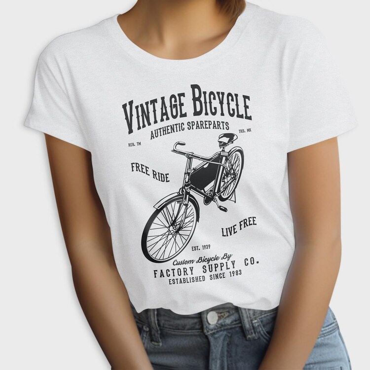Vintage Bicycle, Tricou Femei