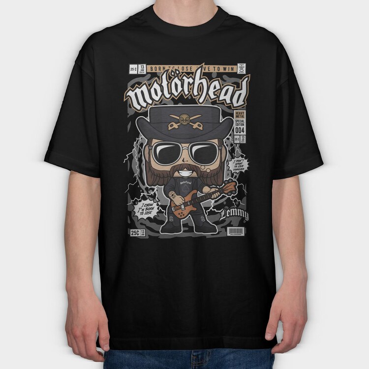 Motorhead Rockstar, Tricou Oversize Barbati (Unisex)