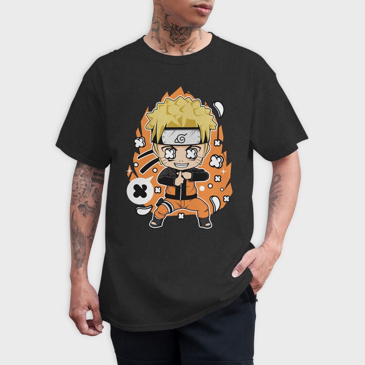 Naruto Chibi Burst, Tricou Barbati (Unisex)