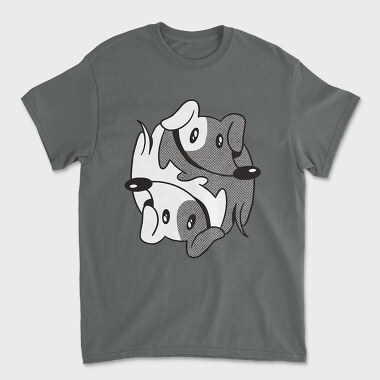 Tricou Barbati (Unisex), Dachshund Yin Yang