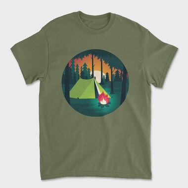 Tricou Barbati (Unisex), Camping Night