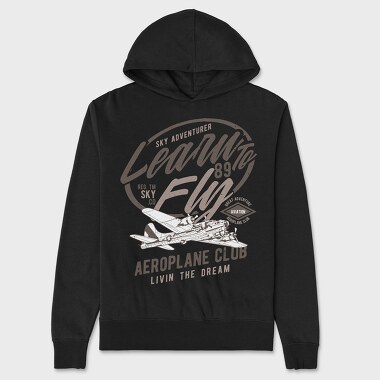 Learn To Fly, Hanorac Oversize Barbati (Unisex)