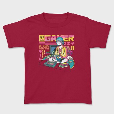 Anime Gamer Girl, Tricou Copii
