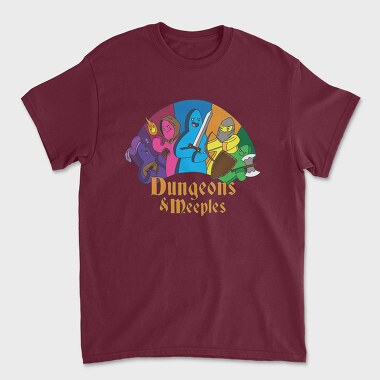 Tricou Barbati (Unisex), Dungeons Meeples