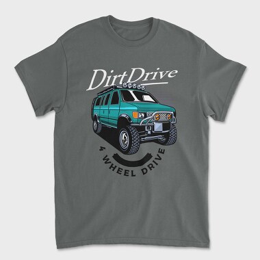 4 Wheel Drive Car, Tricou Barbati (Unisex)