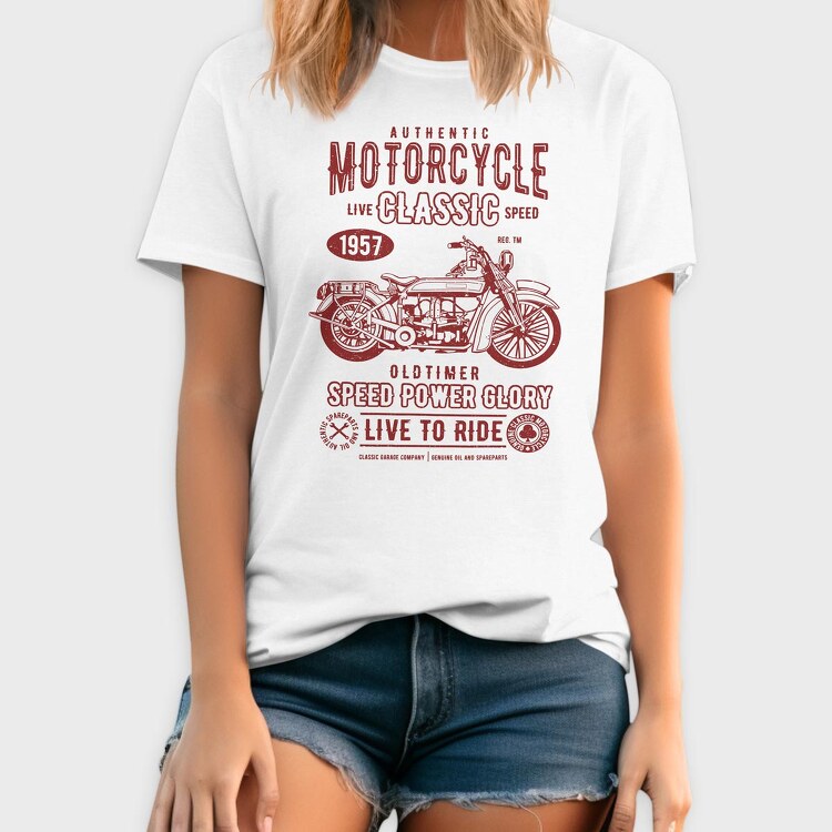 Motorcycle Classic, Tricou Barbati (Unisex)