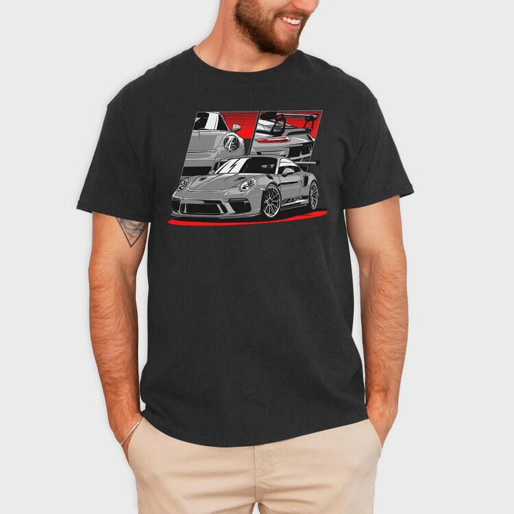Porsche Gt3 Rs 2, Tricou Barbati (Unisex)