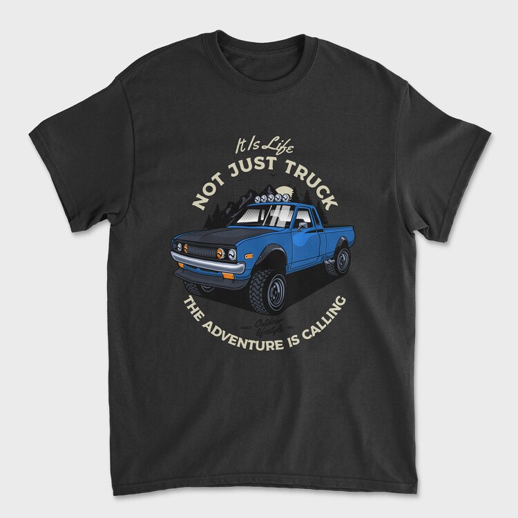 Tricou Barbati (Unisex), The Adventure Is Calling Offroad Car