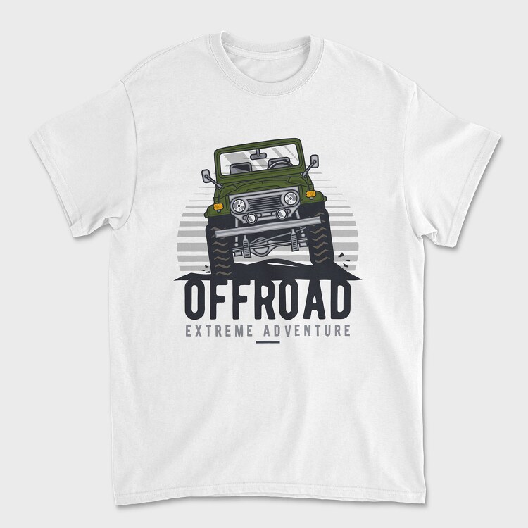 Tricou Barbati (Unisex), Offroad Extreme Adventure Jeep