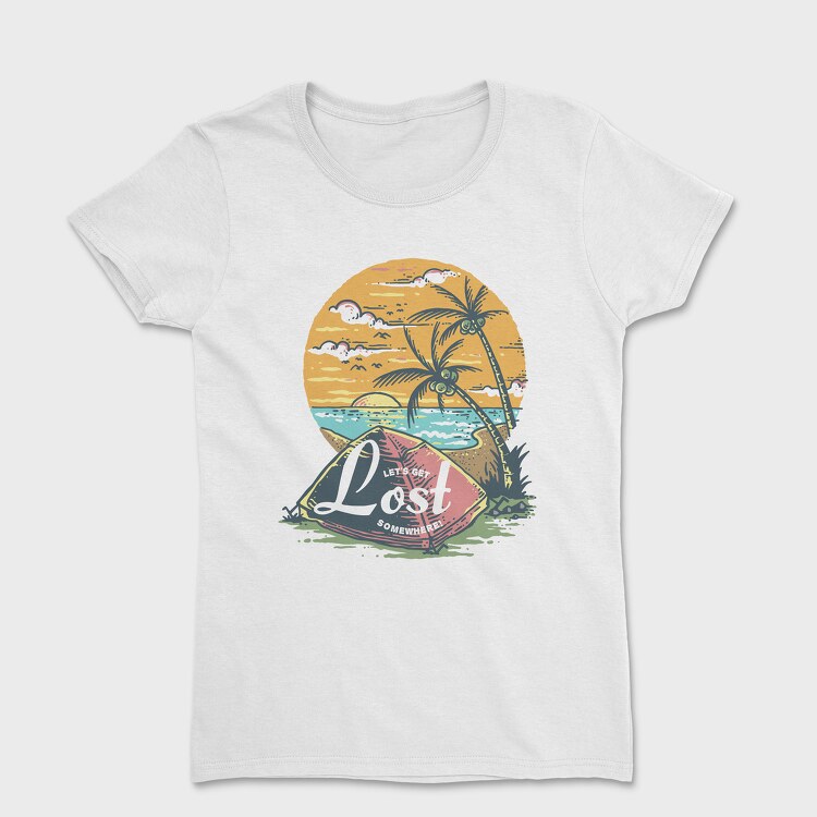 Tricou Femei, Beach Camping