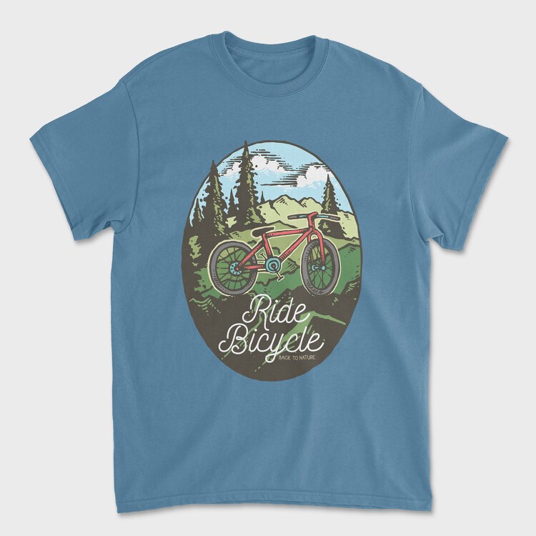 Tricou Barbati (Unisex), Ride Bicycle