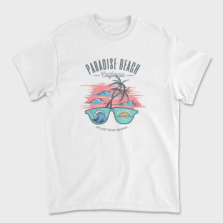 Sunglass Beach, Tricou Barbati (Unisex)