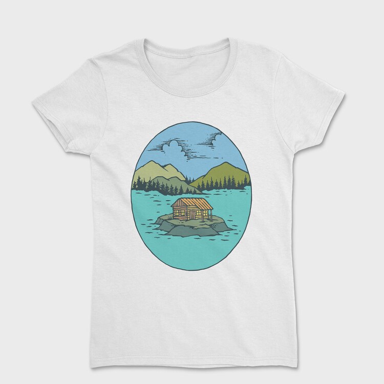 Tricou Femei, The Cabin and The Lake