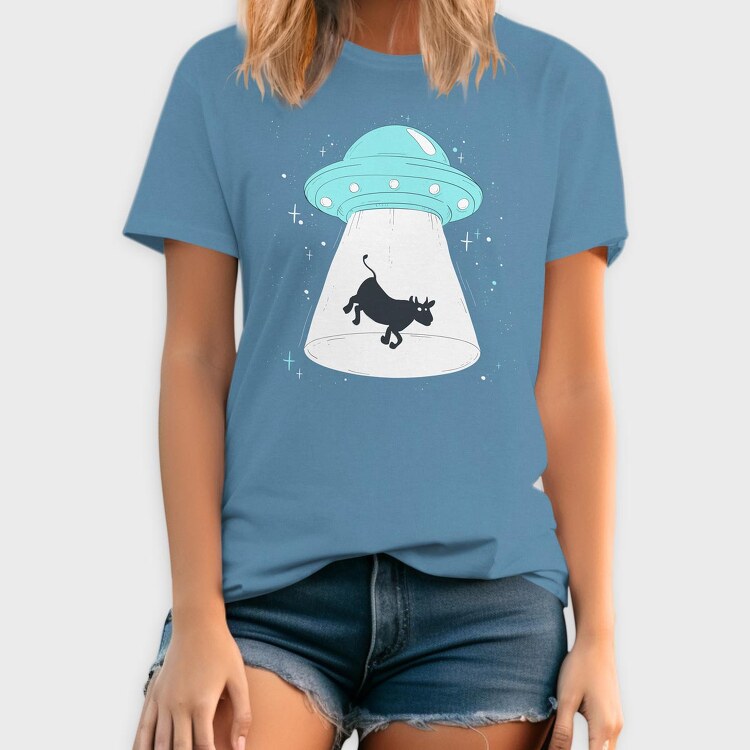 Cow Ufo, Tricou Barbati (Unisex)