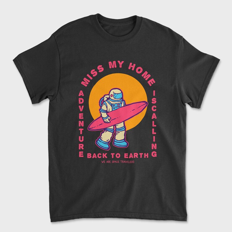 Tricou Barbati (Unisex), Astro Surfing