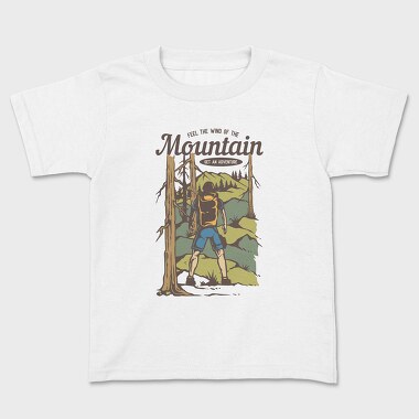 Tricou Copii, Mountain Backpacker