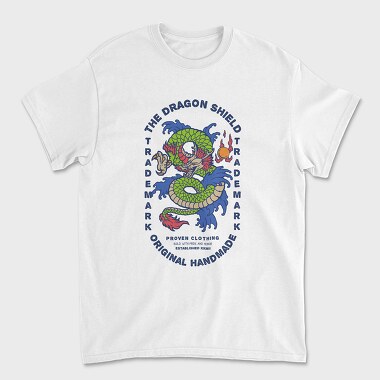 Tricou Barbati (Unisex), Retro Dragon