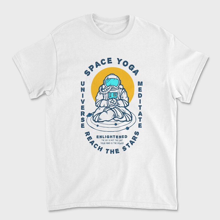 Space Yoga, Tricou Barbati (Unisex)