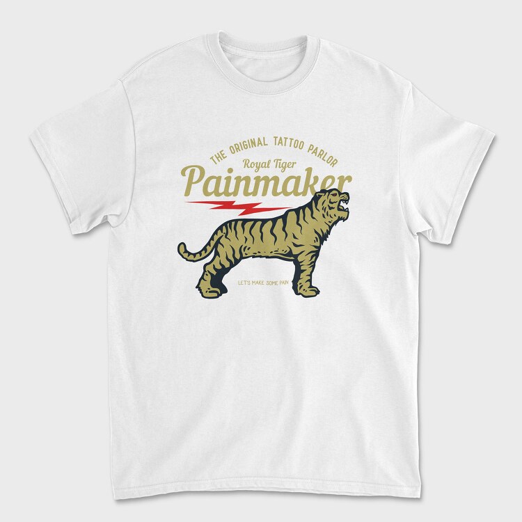 Tiger Vintage Label, Tricou Barbati (Unisex)