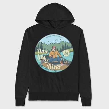 River Boat, Hanorac Oversize Barbati (Unisex)