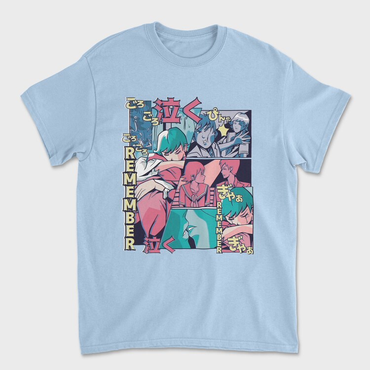 Anime Vaporwave Remember, Tricou Barbati (Unisex)