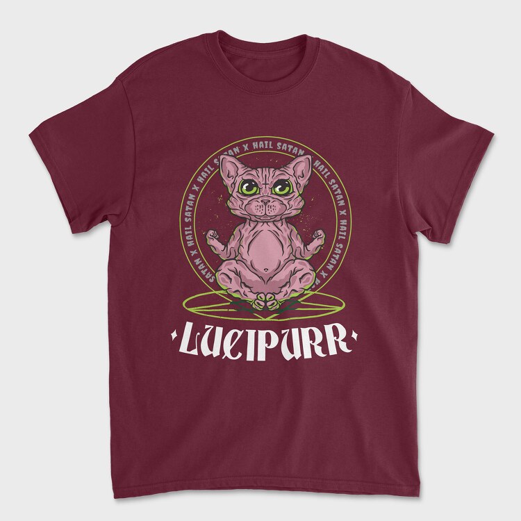 Cute Cat Satan, Tricou Barbati (Unisex)