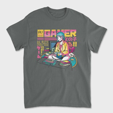 Tricou Barbati (Unisex), Anime Gamer Girl