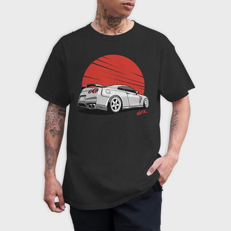 Gt-R Red Sun, Tricou Barbati (Unisex)