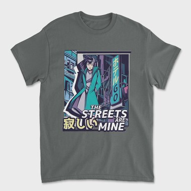 Tricou Barbati (Unisex), Anime Vaporwave Streets Are Mine