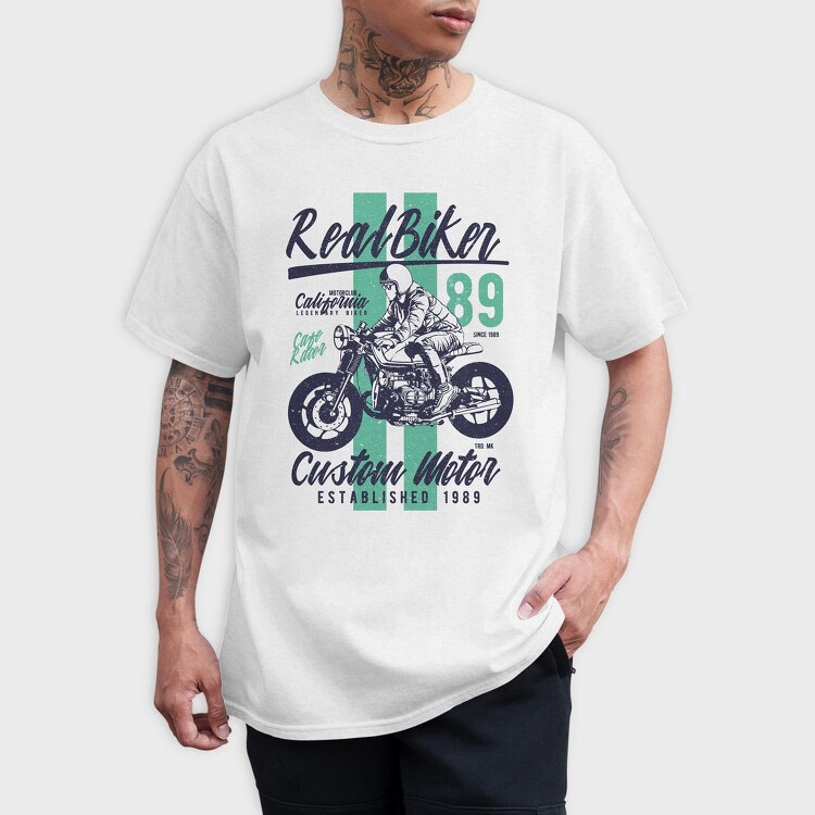 Real Biker, Tricou Barbati (Unisex)