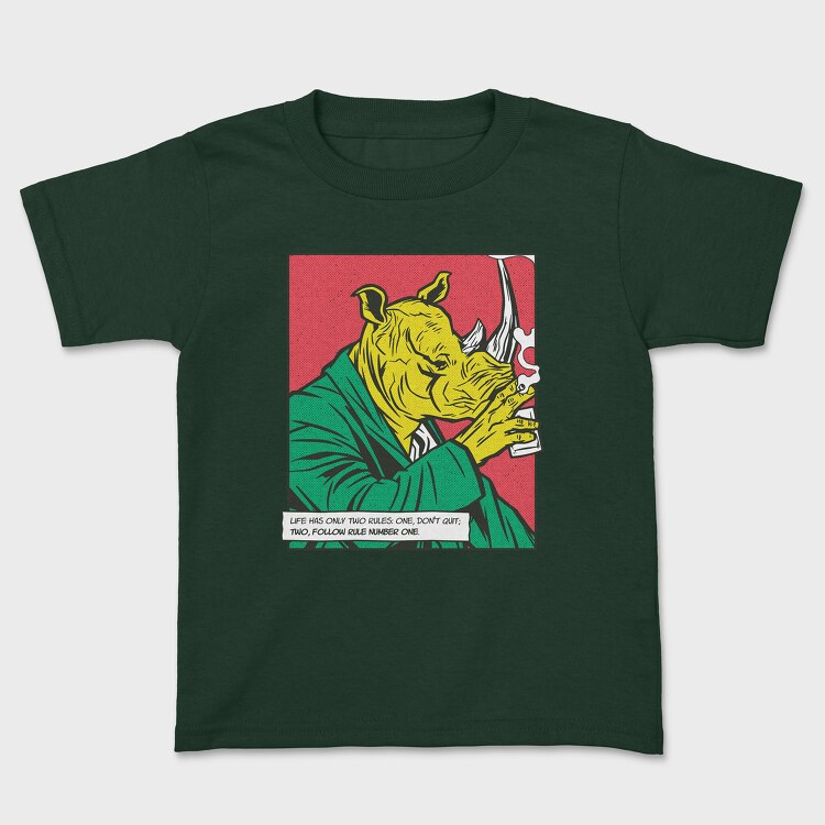 Tricou Copii, Rhinoceros Si