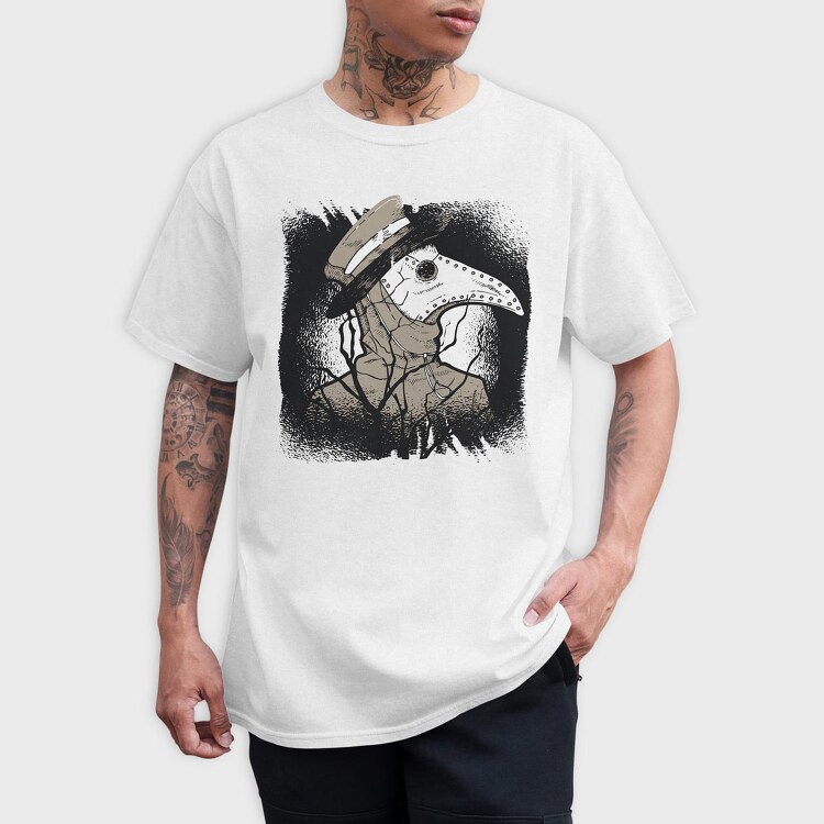 Dark Plague Doctor, Tricou Barbati (Unisex)