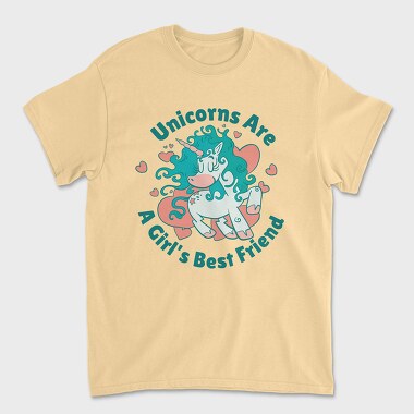 Tricou Barbati (Unisex), Cute Unicorn