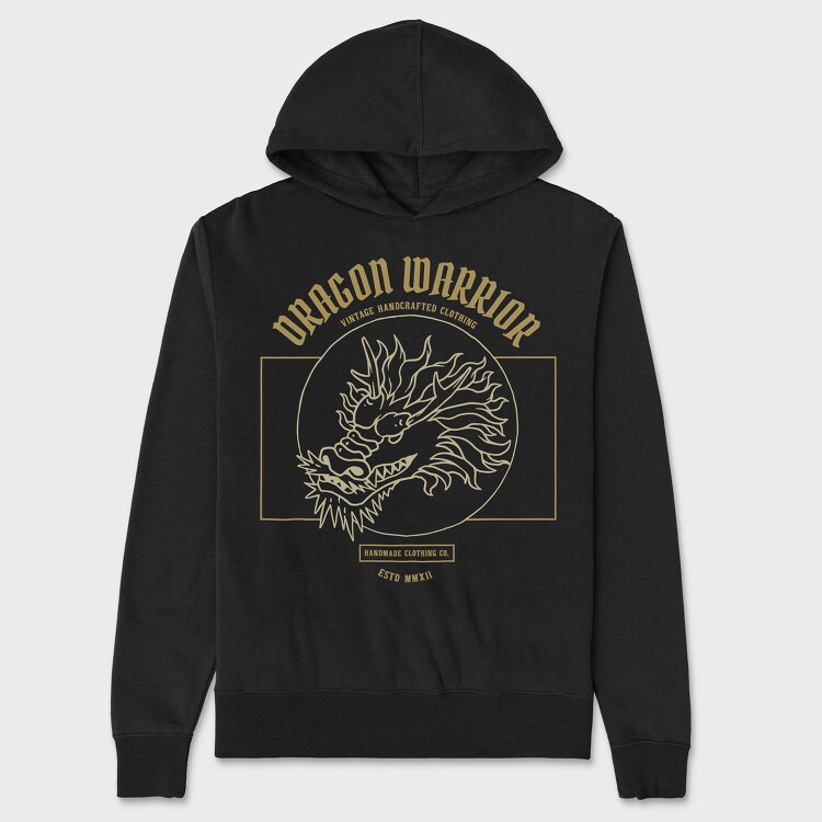 Dragon Warrior, Hanorac Oversize Barbati (Unisex)