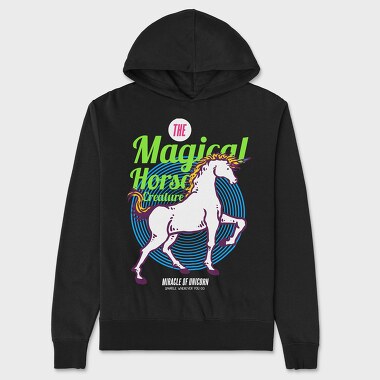 Magical Horse, Hanorac Oversize Barbati (Unisex)