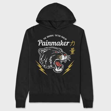 Black Puma Tattoo, Hanorac Oversize Barbati (Unisex)