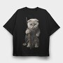 Cat Lord, Tricou Oversize Barbati (Unisex)