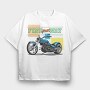Find Your Way Motorcycle, Tricou Oversize Barbati (Unisex)