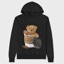Good Morning Coffee Bear, Hanorac Oversize Barbati (Unisex)