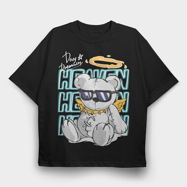 Heavenly Bear, Tricou Oversize Barbati (Unisex)