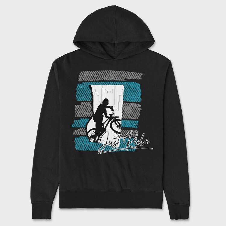 Just Ride City, Hanorac Oversize Barbati (Unisex)