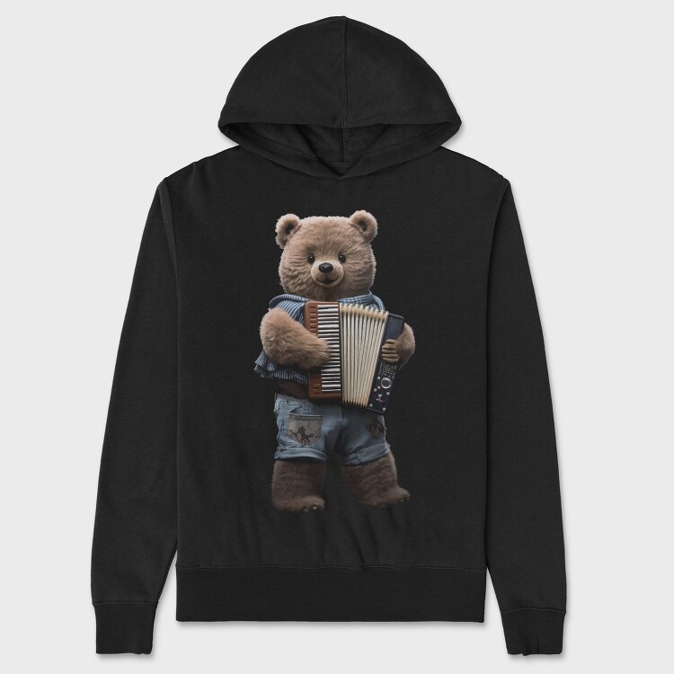 Bear Accordion Blues, Hanorac Oversize Barbati (Unisex)