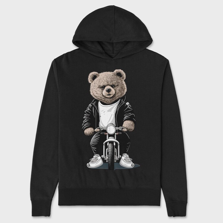 Biker Bear Ride, Hanorac Oversize Barbati (Unisex)